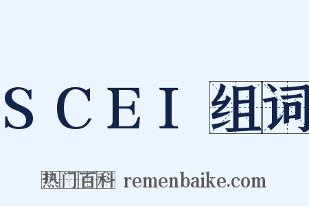 SCEI组词是什么意思的图片